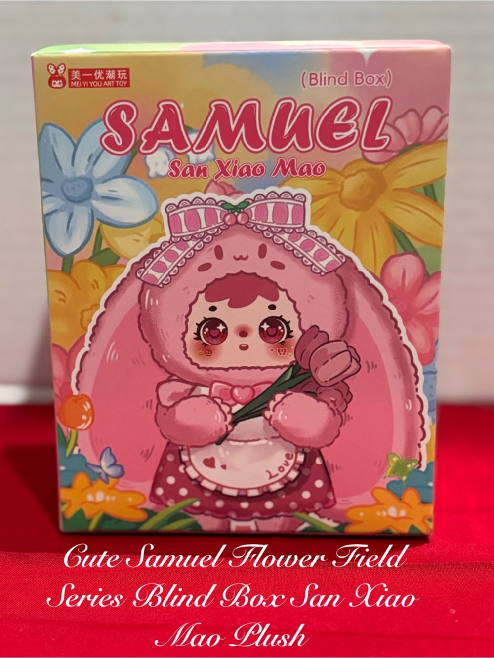 SAMUEL FLOWER FIELD RABBIT SERIES SAN XAIO MAO PLUSH LICENSED & QR NEVER OPENED